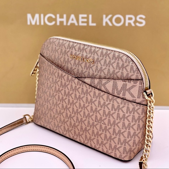 MICHAEL KORS Dome Crossbody Bag Rose Gold - Picture 2 of 16